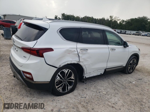 2020 Hyundai Santa Fe Limited with VIN 5NMS53AA0LH239118, listed as a Copart auction lot 71769394 with 37,626 mi miles and Non Repairable. Bid and sale history available at DreamBid. Image 3.