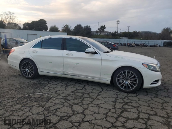 2014 Mercedes-Benz S-Class S 550 with VIN WDDUG8CB8EA065842, listed as a Copart auction lot 85600634 with 96,283 mi miles and Salvage Title. Bid and sale history available at carsss.com. Image 4.