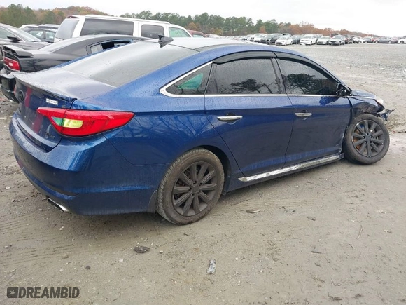 2016 Hyundai Sonata 2.4L Sport with VIN 5NPE34AF0GH345663, listed as a IAAI auction lot 40961498 with 106,644 mi miles. Bid and sale history available at carsss.com. Image 4.