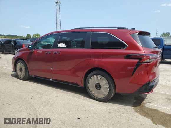 2024 Toyota Sienna XSE with VIN 5TDDRKEC5RS199529, listed as a Copart auction lot 68107994 with 2 mi miles and Salvage Title. Bid and sale history available at carsss.com. Image 2.