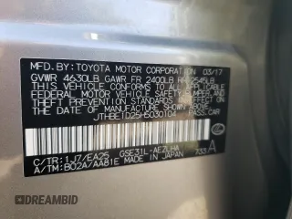 2017 Lexus IS 350 with VIN JTHBE1D25H5030104, listed as a Copart auction lot 85738494 with 101,201 mi miles and Salvage Title. Bid and sale history available at DreamBid. Image 12.
