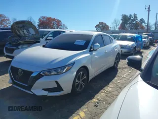 2023 Nissan Sentra SV with VIN 3N1AB8CV8PY239724, listed as a IAAI auction lot 41067159 with 51,648 mi miles. Bid and sale history available at carsss.com. Image 2.
