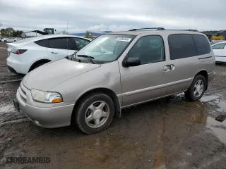 2001 Nissan Quest GXE with VIN 4N2ZN15T61D801170, listed as a Copart auction lot 82465554 with 110,011 mi miles and Clean Title. Bid and sale history available at carsss.com. Image 1.