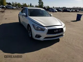2018 Infiniti Q50 Luxe z VIN JN1EV7AP3JM350781, wystawiony jako Copart lot #53319295 z przebiegiem 53 886 mil mil oraz Szkoda całkowita • Salvage title. Historia ofert i sprzedaży dostępna na DreamBid. Obrazek 10.