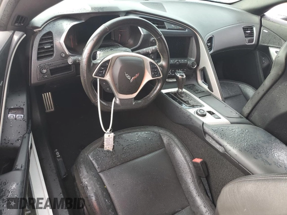 2019 Chevrolet Corvette Grand Sport 1LT with VIN 1G1YW2D72K5124368, listed as a Copart auction lot 77957464 with Not provided miles and Non repairable. Bid and sale history available at DreamBid. Image 8.
