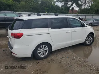 2016 Kia Sedona LX with VIN KNDMB5C15G6216589, listed as a Copart auction lot 66570194 with 0 mi miles and Salvage Title. Bid and sale history available at carsss.com. Image 3.