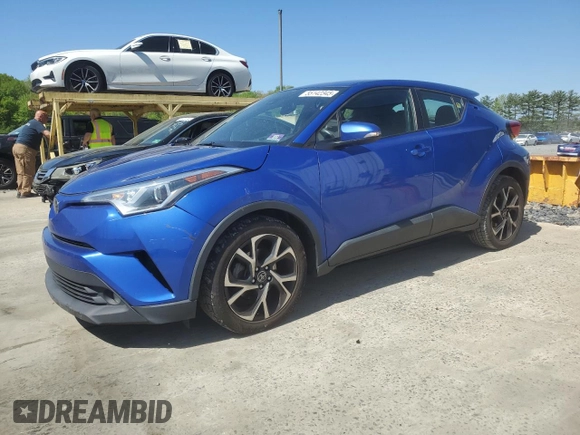 2018 Toyota C-HR XLE with VIN NMTKHMBX6JR027140, listed as a Copart auction lot 55142345 with 97,653 mi miles and Clean Title. Bid and sale history available at carsss.com. Image 1.