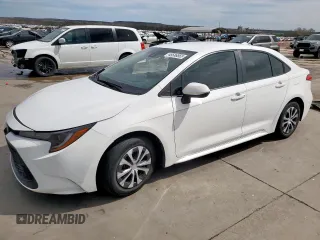 2022 Toyota Corolla Hybrid LE with VIN JTDEAMDE4NJ040406, listed as a Copart auction lot 48586865 with 81,098 mi miles and Salvage Title. Bid and sale history available at carsss.com. Image 1.