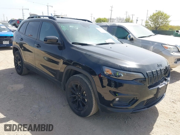 2023 Jeep Cherokee Altitude Lux with VIN 1C4PJMMB9PD111700, listed as a IAAI auction lot 41844750 with 57,441 mi miles. Bid and sale history available at carsss.com. Image 1.