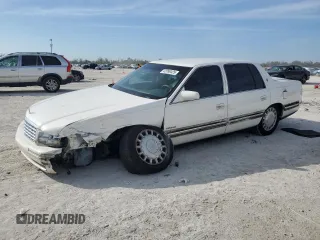 1998 Cadillac DeVille with VIN 1G6KD54Y7WU721351, listed as a Copart auction lot 42990425 with 98,666 mi miles and Salvage Title. Bid and sale history available at carsss.com. Image 1.