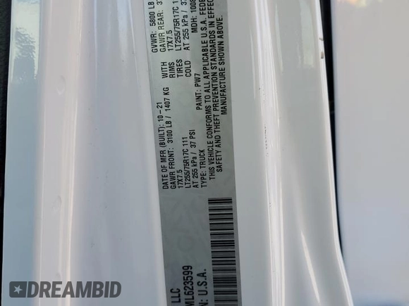 2021 Jeep Gladiator Willys with VIN 1C6HJTAGXML623599, listed as a Copart auction lot 48971735 with 35,052 mi miles and Salvage Title. Bid and sale history available at carsss.com. Image 15.