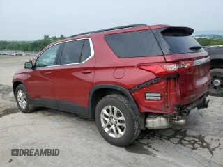 2019 Chevrolet Traverse LT Cloth z VIN 1GNEVGKW8KJ233307, wystawiony jako Copart lot #59176445 z przebiegiem 82 629 mil mil oraz Szkoda całkowita • Salvage title. Historia ofert i sprzedaży dostępna na DreamBid. Obrazek 2.