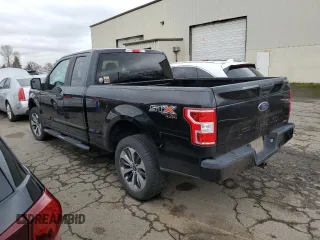 2019 Ford F-150 XL with VIN 1FTEX1EP0KKC22297, listed as a Copart auction lot 47800195 with 96,819 mi miles and Salvage Title. Bid and sale history available at carsss.com. Image 2.