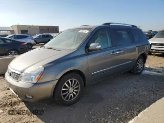 2011 Kia Sedona EX with VIN KNDMH4C72B6386804, listed as a Copart auction lot 79738714 with 0 mi miles and Salvage Title. Bid and sale history available at carsss.com. Image 1.