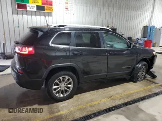 2019 Jeep Cherokee Altitude with VIN 1C4PJMLB1KD465818, listed as a Copart auction lot 57552705 with 191,300 mi miles and Salvage title. Bid and sale history available at DreamBid. Image 3.