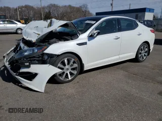 2013 Kia Optima SX with VIN 5XXGR4A65DG150947, listed as a Copart auction lot 49588625 with 159,465 mi miles and Salvage Title. Bid and sale history available at carsss.com. Image 1.