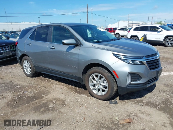 2023 Chevrolet Equinox LT with VIN 3GNAXTEG0PS202483, listed as a IAAI auction lot 42273650 with 21,430 mi miles and . Bid and sale history available at DreamBid. Image 1.