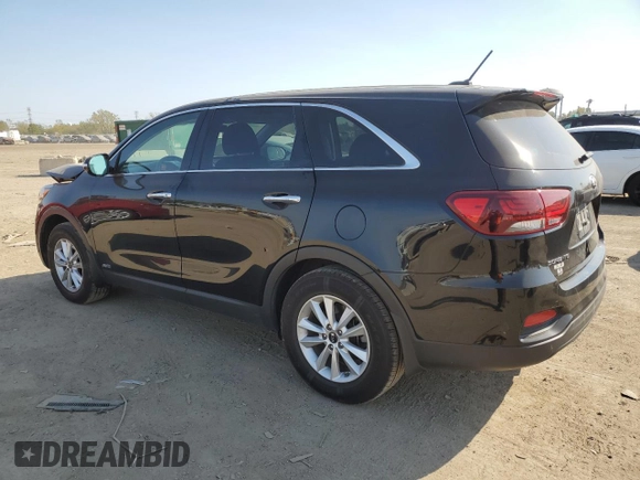 2019 Kia Sorento LX with VIN 5XYPGDA36KG574125, listed as a Copart auction lot 75682494 with 74,344 mi miles and Salvage Title. Bid and sale history available at DreamBid. Image 2.