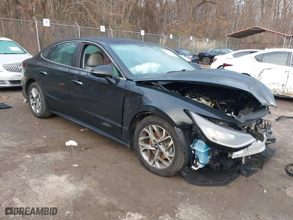 2021 Hyundai Sonata SEL with VIN 5NPEF4JA3MH092362, listed as a IAAI auction lot 41178559 with 1 mi miles. Bid and sale history available at carsss.com. Image 1.