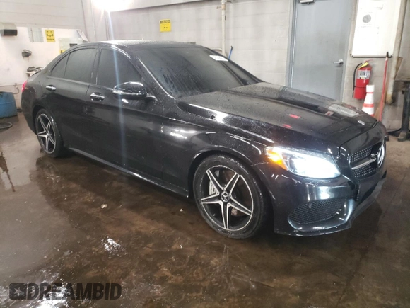 2017 Mercedes-Benz C 43 AMG with VIN 55SWF6EB3HU223800, listed as a Copart auction lot 42939435 with 102,460 mi miles and Salvage Title. Bid and sale history available at DreamBid. Image 4.