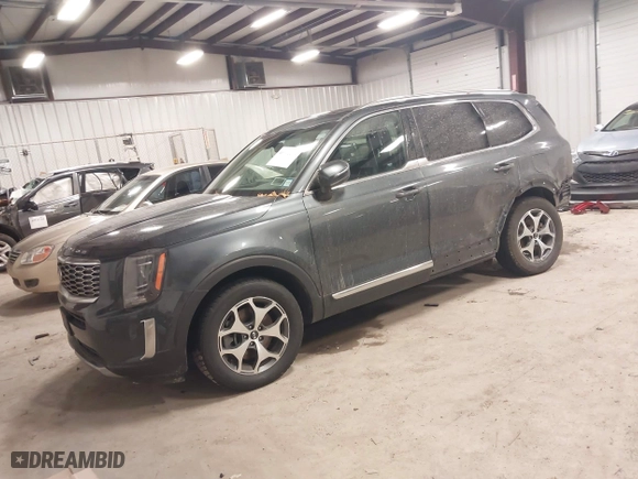2021 Kia Telluride EX with VIN 5XYP34HC3MG150535, listed as a IAAI auction lot 40962234 with 71,906 mi miles. Bid and sale history available at carsss.com. Image 18.