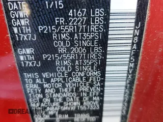 2015 Nissan Juke SV with VIN JN8AF5MVXFT557323, listed as a Copart auction lot 56647975 with Not provided miles and Clean title. Bid and sale history available at DreamBid. Image 12.