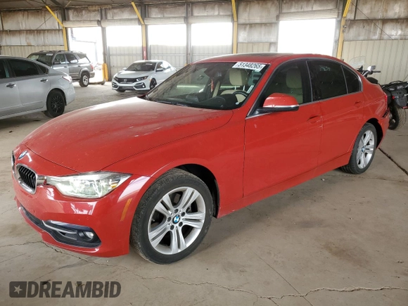 2017 BMW 3 Series 330i xDrive with VIN WBA8D9G30HNU66177, listed as a Copart auction lot 51348265 with 90,262 mi miles and Salvage title. Bid and sale history available at DreamBid. Image 1.