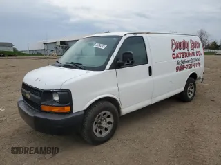 2012 Chevrolet Express Cargo Van with VIN 1GCSGAFX9C1111708, listed as a Copart auction lot 54794345 with 258,344 mi miles and Clean Title. Bid and sale history available at carsss.com. Image 1.