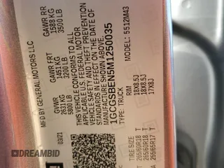 2021 Chevrolet Colorado 2WD Work Truck z VIN 1GCGSBEN5M1250035, wystawiony jako Copart lot #81490854 z przebiegiem 74 760 mil mil oraz Szkoda całkowita • Salvage title. Historia ofert i sprzedaży dostępna na DreamBid. Obrazek 12.