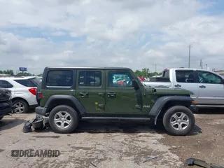 2021 Jeep Wrangler Unlimited Sport S with VIN 1C4HJXDG0MW510836, listed as a IAAI auction lot 42072748 with 87,960 mi miles and . Bid and sale history available at DreamBid. Image 14.