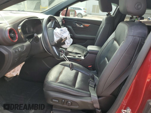 2020 Chevrolet Blazer RS z VIN 3GNKBERS7LS571641, wystawiony jako Copart lot #53965275 z przebiegiem 96 540 mil mil oraz Szkoda całkowita • Salvage title. Historia ofert i sprzedaży dostępna na DreamBid. Obrazek 7.
