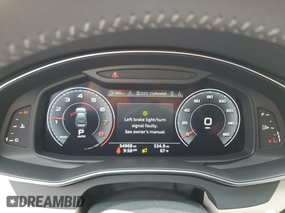 2019 Audi A6 Premium Plus with VIN WAUE8AF29KN127880, listed as a Copart auction lot 53241874 with 54,968 mi miles. Bid and sale history available at carsss.com. Image 9.
