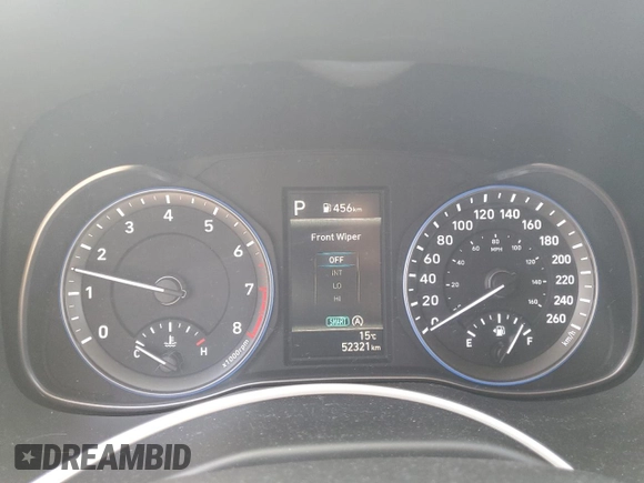 2022 Hyundai Kona Preferred with VIN KM8K22ABXNU781216, listed as a Copart auction lot 51425515 with 52,321 mi miles and Salvage Title. Bid and sale history available at DreamBid. Image 9.