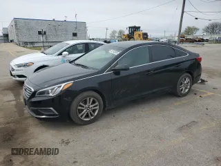2017 Hyundai Sonata 2.4L with VIN 5NPE24AF6HH488766, listed as a Copart auction lot 55162855 with 134,099 mi miles and Clean Title. Bid and sale history available at carsss.com. Image 1.