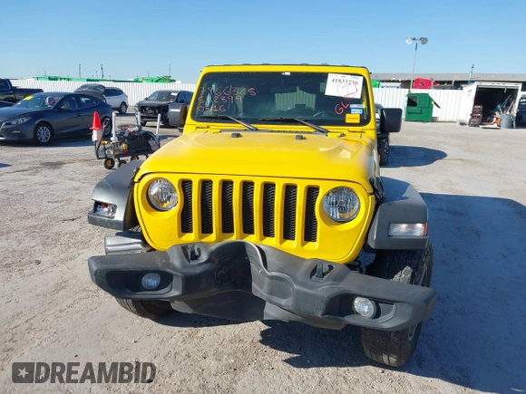 2021 Jeep Wrangler Unlimited Willys with VIN 1C4HJXDG4MW532399, listed as a IAAI auction lot 41833236 with 64,627 mi miles and . Bid and sale history available at DreamBid. Image 6.