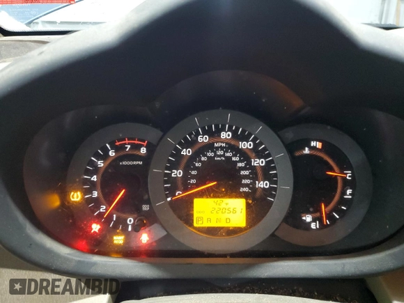 2011 Toyota RAV4 with VIN JTMJK4DV0B5102223, listed as a Copart auction lot 42000465 with 220,561 mi miles and Salvage Title. Bid and sale history available at carsss.com. Image 9.