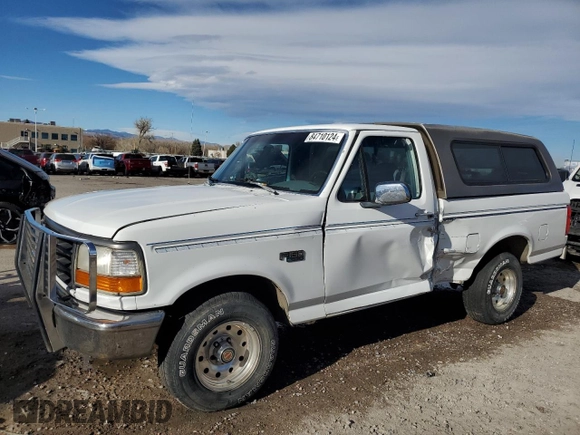 1993 Ford F-150 with VIN 1FTDF15Y4PNA36291, listed as a Copart auction lot 84710124 with 143,164 mi miles and Salvage Title. Bid and sale history available at carsss.com. Image 1.