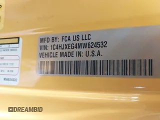 2021 Jeep Wrangler Unlimited Sahara с VIN 1C4HJXEG4MW624532, выставлен на аукционе IAAI как лот 41783382 с пробегом 81 116 миль миль и . История ставок и продаж доступна на DreamBid. Изображение 9.
