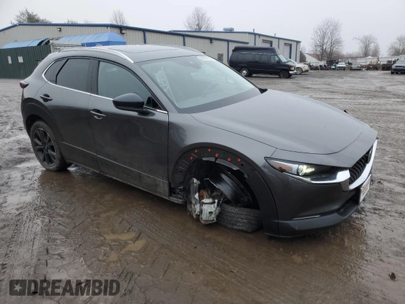 2023 Mazda CX-30 Premium with VIN 3MVDMBDYXPM555206, listed as a Copart auction lot 88027515 with 8,532 mi miles and Salvage title. Bid and sale history available at DreamBid. Image 4.