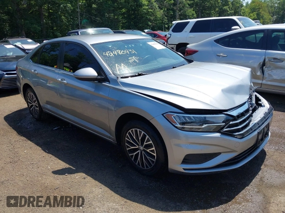 2021 Volkswagen Jetta S with VIN 3VWC57BU4MM083018, listed as a IAAI auction lot 42480431 with 52,824 mi miles and . Bid and sale history available at DreamBid. Image 1.