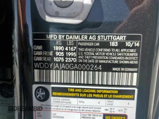 2016 Mercedes-Benz AMG GT z VIN WDDYJAJA0GA000264, wystawiony jako Copart lot #57244855 z przebiegiem 41 101 mil mil oraz Tytuł czysty. Historia ofert i sprzedaży dostępna na DreamBid. Obrazek 12.