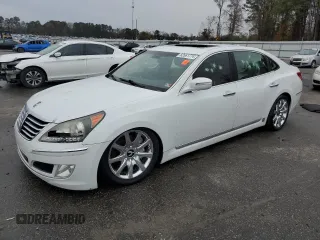 2013 Hyundai Equus Signature with VIN KMHGH4JH0DU065931, listed as a Copart auction lot 82661774 with 129,843 mi miles and Salvage title. Bid and sale history available at DreamBid. Image 1.