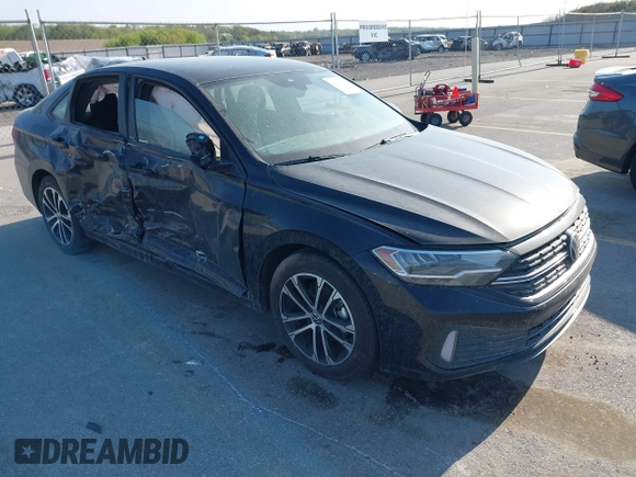 2023 Volkswagen Jetta Sport with VIN 3VWBM7BU2PM022530, listed as a IAAI auction lot 42215101 with 7,455 mi miles and . Bid and sale history available at DreamBid. Image 1.