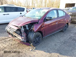 2022 Mitsubishi Mirage ES with VIN ML32FUFJXNHF04861, listed as a IAAI auction lot 41803710 with 14,815 mi miles and . Bid and sale history available at DreamBid. Image 2.