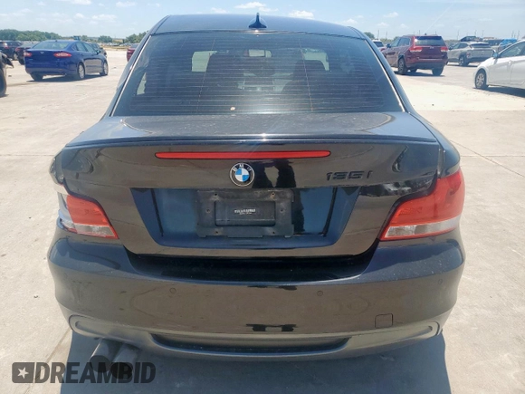 2012 BMW 1 Series 135i with VIN WBAUC9C51CVM13036, listed as a Copart auction lot 63093615 with Not provided miles and Clean title. Bid and sale history available at DreamBid. Image 6.