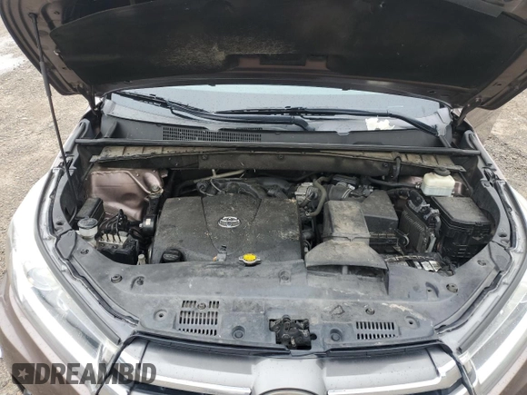 2017 Toyota Highlander Limited with VIN 5TDYZRFH0HS199280, listed as a Copart auction lot 58612645 with 159,282 mi miles and Salvage title. Bid and sale history available at DreamBid. Image 12.