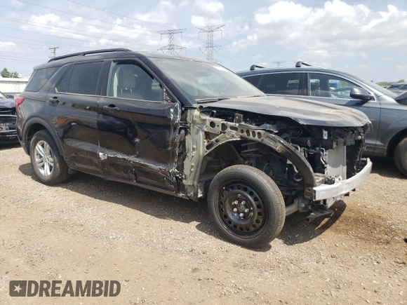 2024 Ford Explorer XLT with VIN 1FMSK8DH7RGA23907, listed as a Copart auction lot 61095905 with 26,289 mi miles and Non repairable. Bid and sale history available at DreamBid. Image 4.
