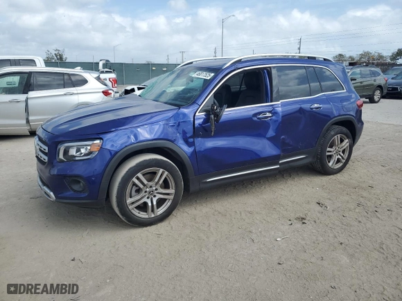 2021 Mercedes-Benz GLB with VIN W1N4M4GB7MW078128, listed as a Copart auction lot 46817525 with 59,145 mi miles and Non Repairable. Bid and sale history available at carsss.com. Image 1.
