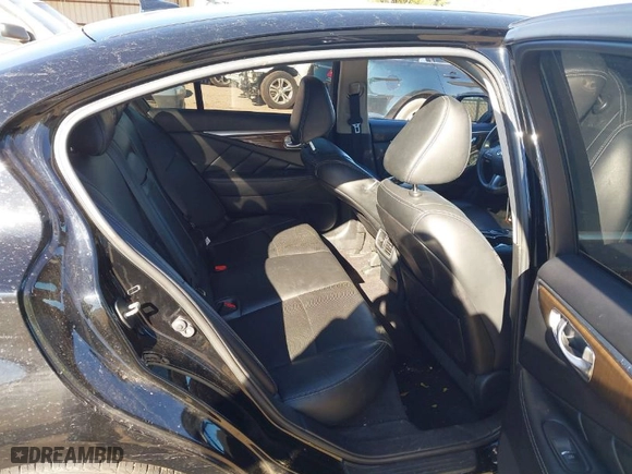 2014 Infiniti Q50 Premium with VIN JN1BV7AP8EM670414, listed as a IAAI auction lot 41387024 with 128381 miles. Bid and sale history available at carsss.com. Image 8.
