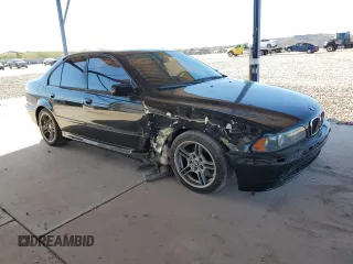 2001 BMW 5 Series 540iA with VIN WBADN63471GM73128, listed as a Copart auction lot 89194105 with 186,728 mi miles and Salvage Title. Bid and sale history available at carsss.com. Image 4.